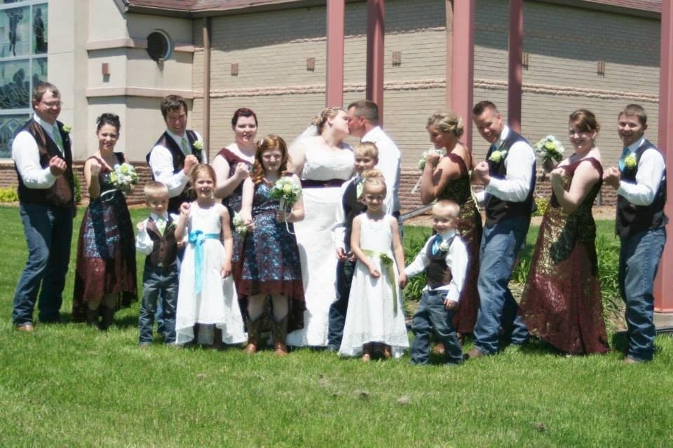 lace wedding party dresses